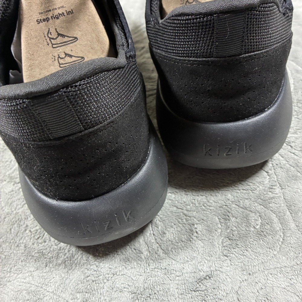 Kizik Mens Madrid Eco Knit Hands-Free Sneakers Size 11 Black Comfort Shoes - Picture 5 of 11